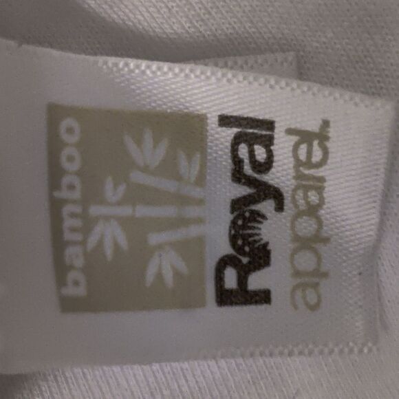 NEW Bamboo/ Organic Cotton Tee Nautilus Spiral White Scoop Neck T-Shirt M 5/$25  - Picture 6 of 9